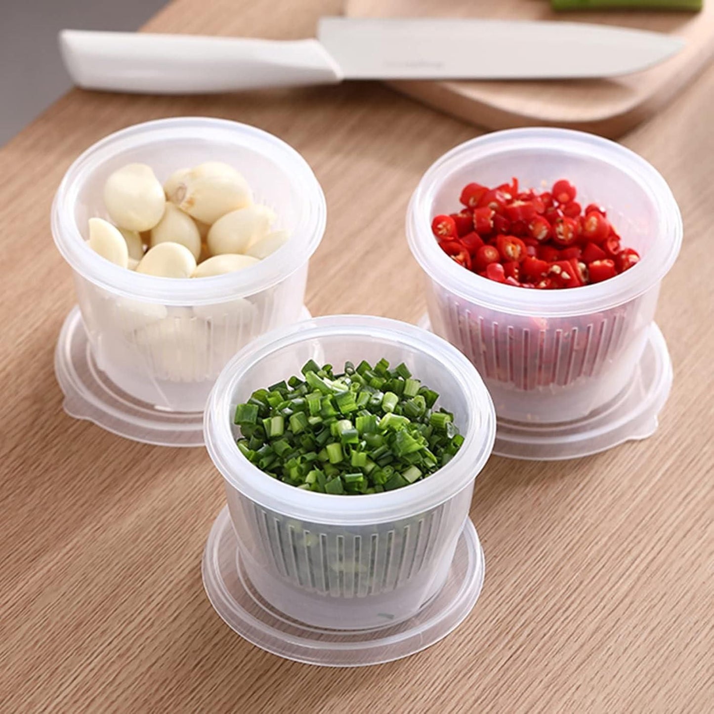 Fridge Organizer Food Storage Leakproof Container (Set Of 2 Pcs)