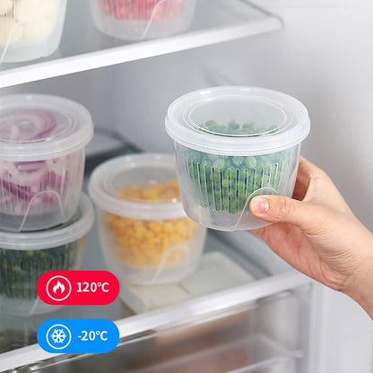 Fridge Organizer Food Storage Leakproof Container (Set Of 2 Pcs)